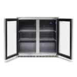 Double Door Glass Display Drinks Fridge – Commercial Beverage Cooler - Image 2