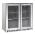Double Door Glass Display Drinks Fridge – Commercial Beverage Cooler - Image 6